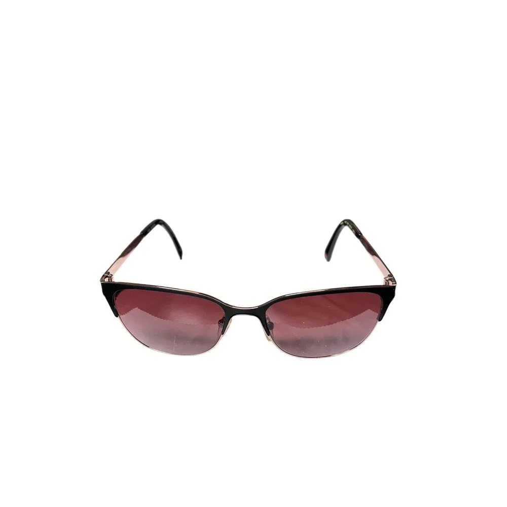 Ted Baker Willow 1412 001 Sunglasses Black Rose Gold Cat Eye Brown Gradient Lens
